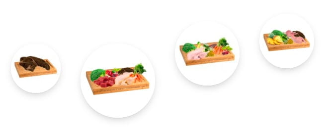 menus para alimentación y dieta barf para perros y gatos